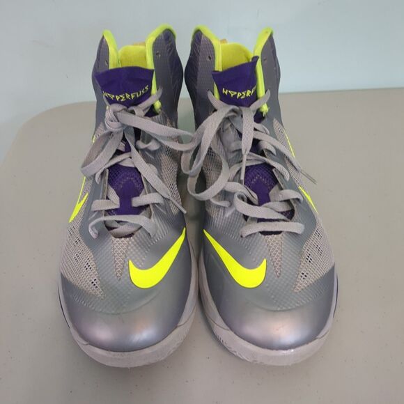 Nike Mens 12 Zoom Hyperfuse 2014 615896-005 Gray Purple sneakers shoes - Picture 2 of 5